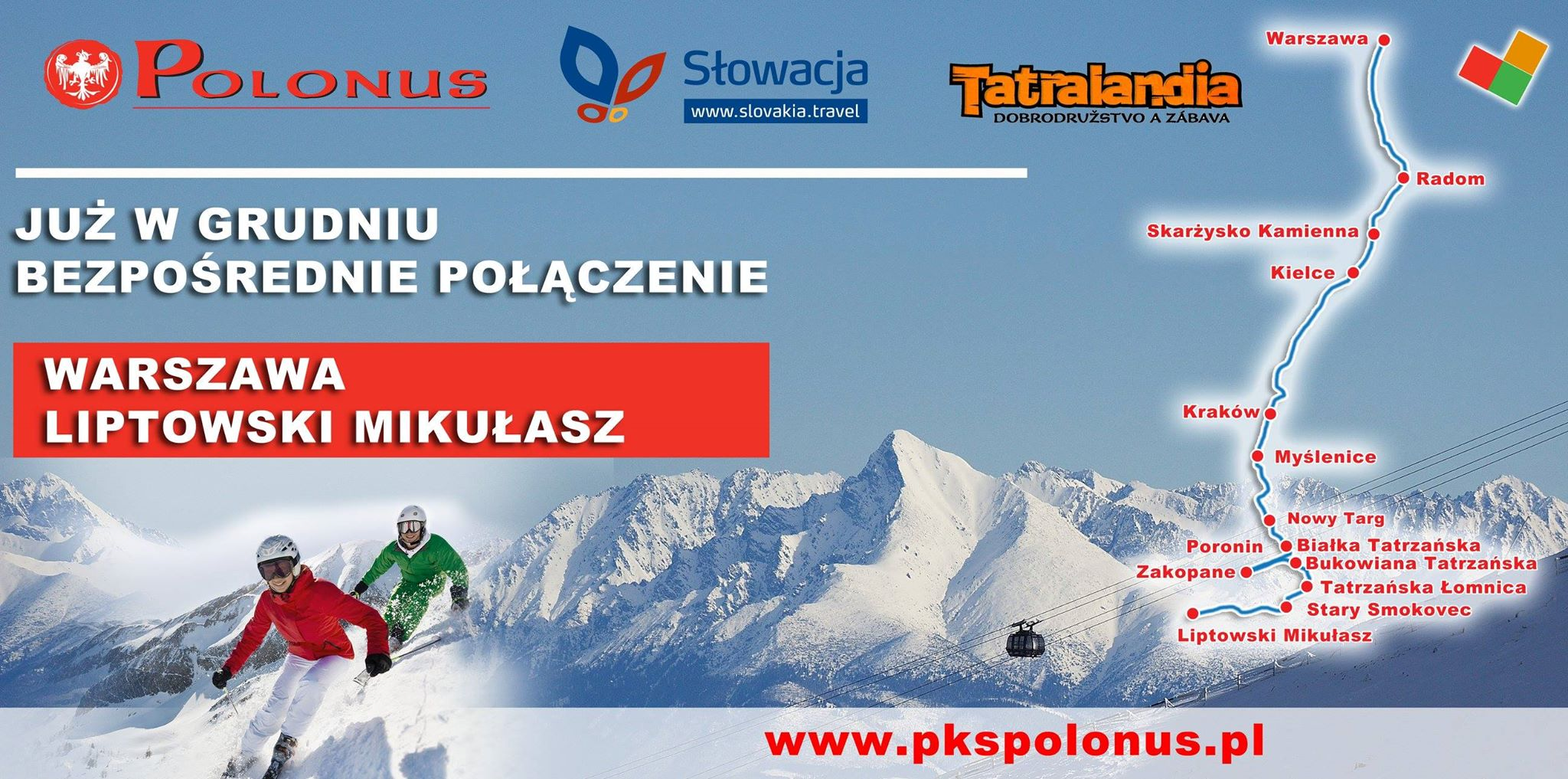 PKS Polonius - połączenie autobusowe do Tatralandii